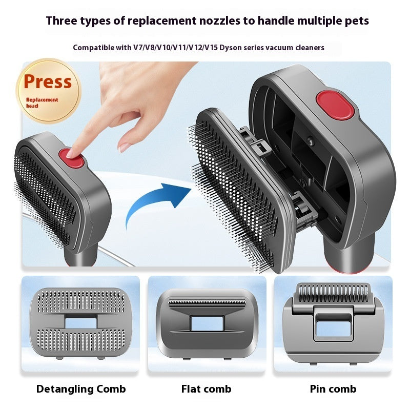 Dog Grooming Vacuum Attachment | Hair Suction Tool for Dogs home