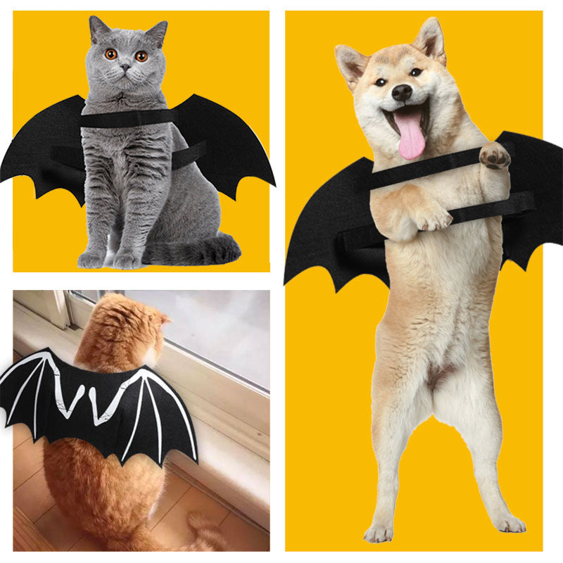 Luminous Bat Wings Dog Costume | Reflective Dog Outfit for Halloween costumes