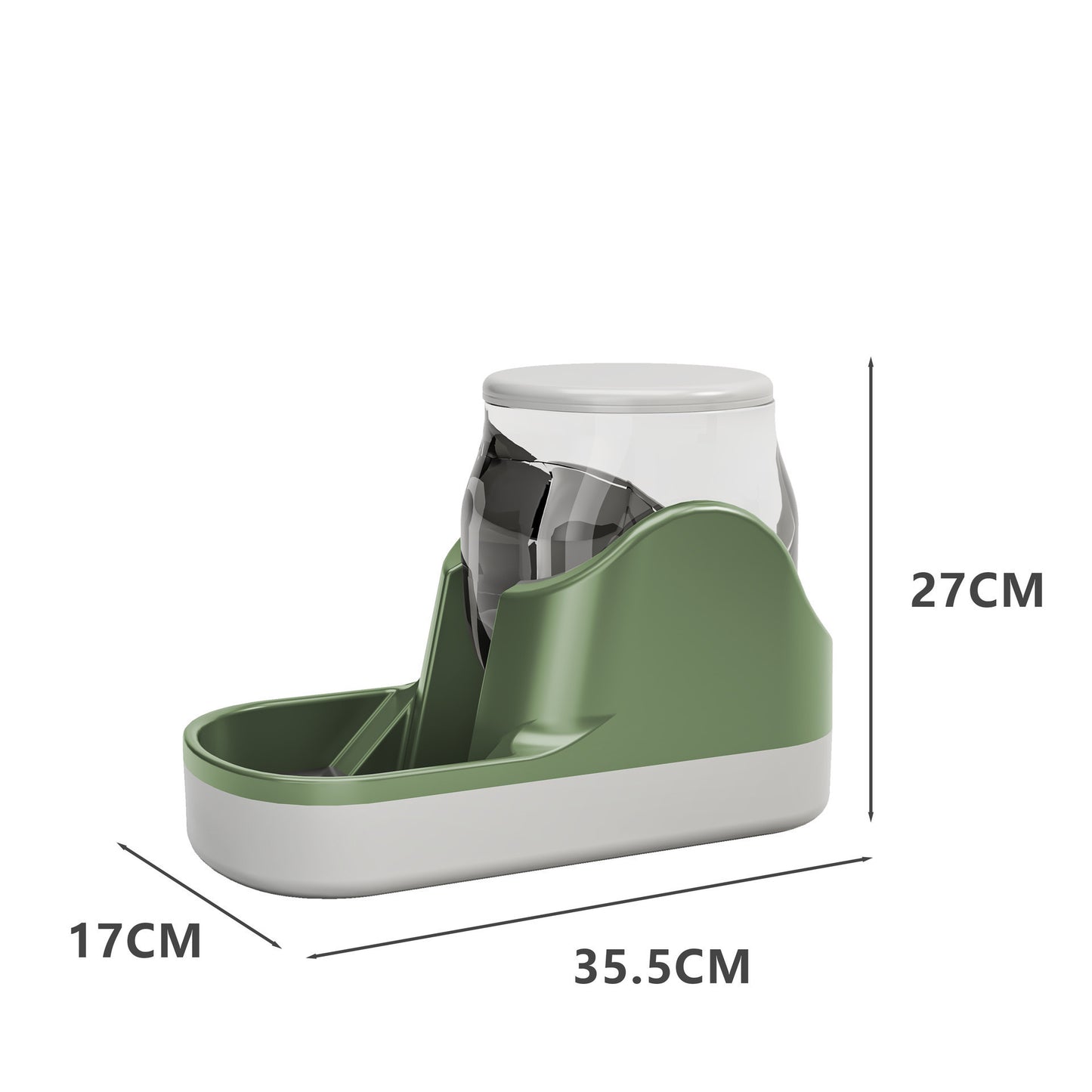 Automatic Dog Feeder And Water Dispenser for Dogs | Non Slip Dog Food Dispenser Green / Water bowl food