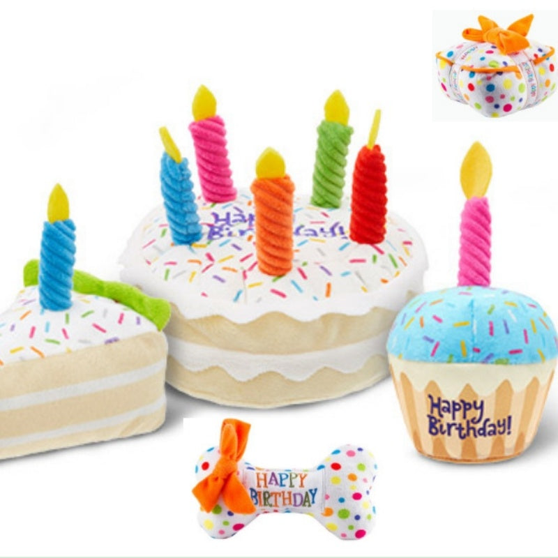 Pet Dog Birthday Supplies Plush Toy Dog Birthday Gift birthday