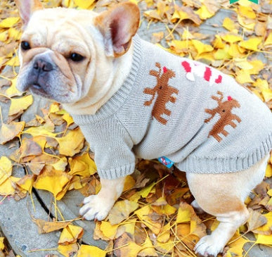 Casual Christmas Dog Sweater Different Styles Available Elk / L beds