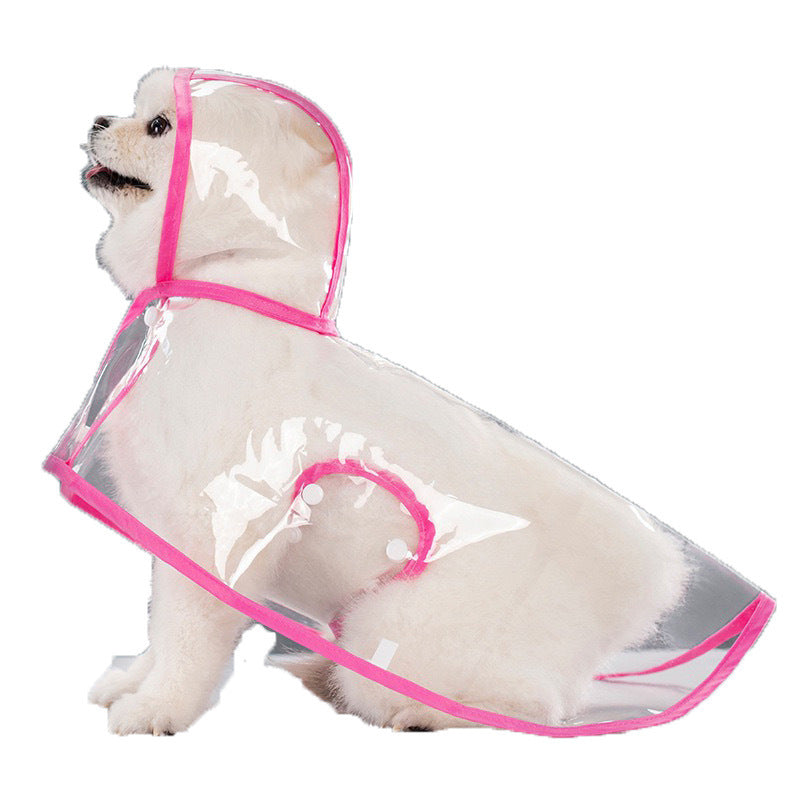 Transparent Dog Raincoat: EVA Waterproof Poncho For Dogs - Accessories