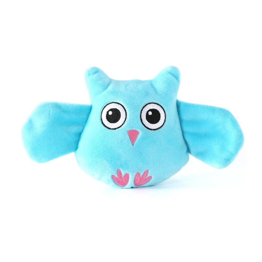 Plush Squeaky Dog Toys | Cute Bite Resistant Animal Shapes for All Dog Sizes Blue home