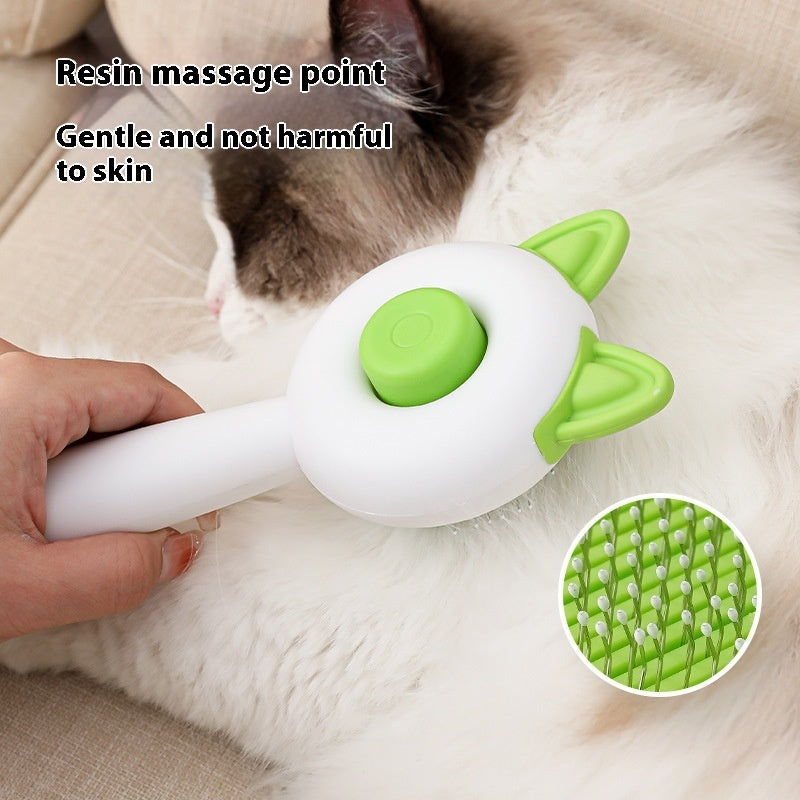Self Cleaning Dematting Brush for Dogs And Cats | One Click Dog Hair Remover home