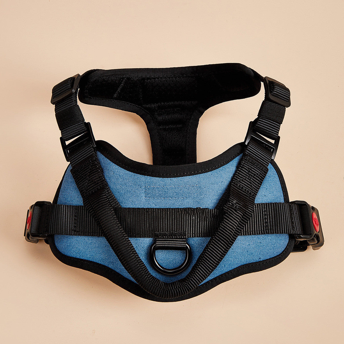 Adjustable No-Pull Dog Harness Vest | Padded And Reflective Dog Harness with Leash - Light blue / L - harness