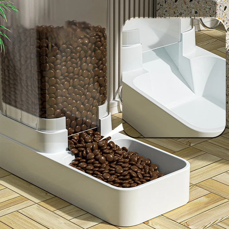 Automatic Dog Feeder And Water Dispenser | Large Capacity Gravity Fed for Dogs beds
