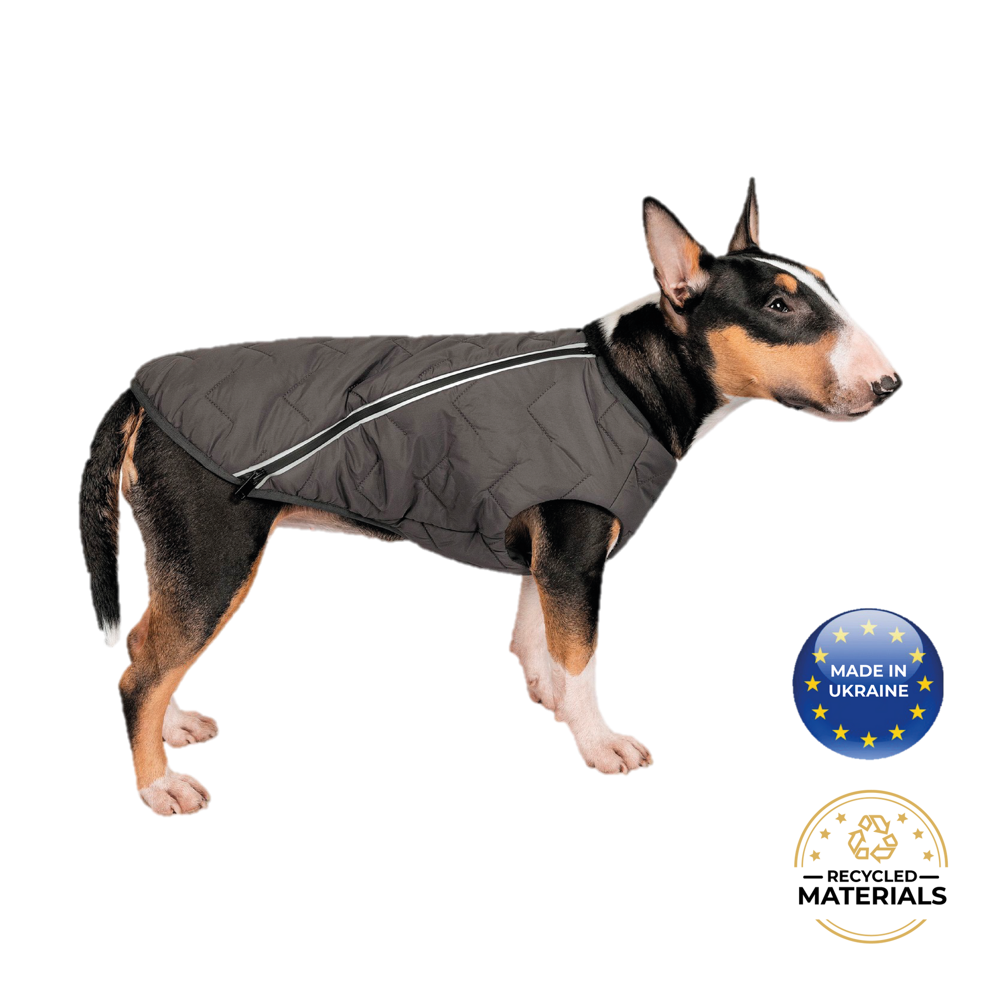 Eco-Friendly Waterproof Dog Rain Jacket with Reflective Zipper - Pets