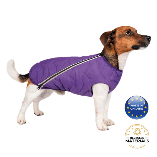Eco-Friendly Waterproof Dog Rain Jacket with Reflective Zipper - Pets