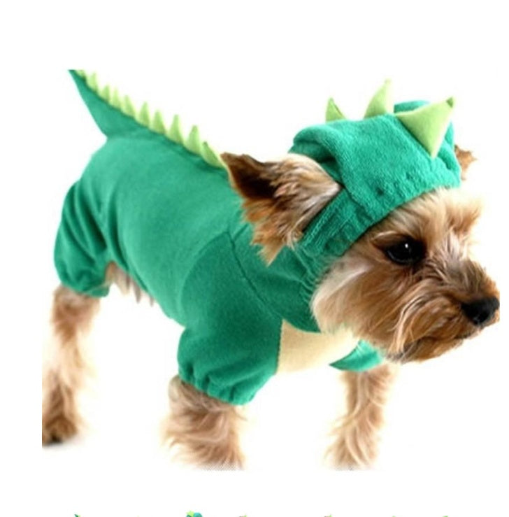 Pet Dog Halloween Dinosaur Dress Up Costume for Medium and Small Dogs Accessories
