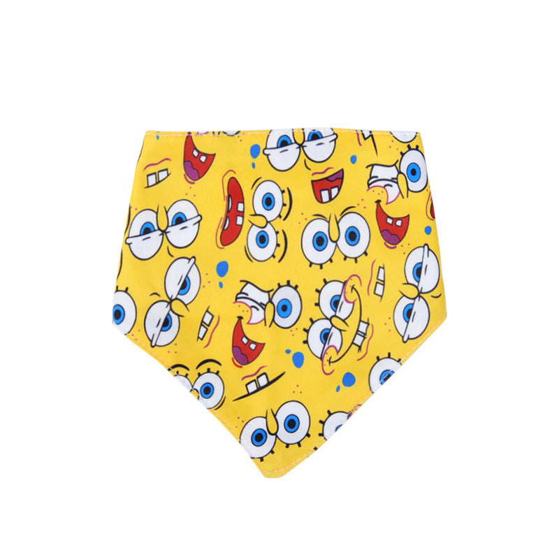 Dog Triangle Scarf: Small Dog Bib and Bandana Yellow / L Accessories