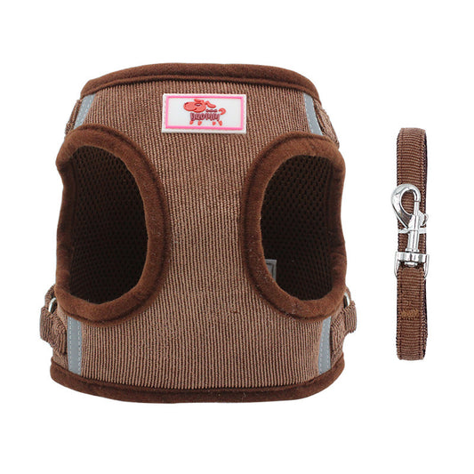 Reflective Dog Vest Harness And Leash Set | High-Visibility Dog Vest - coats
