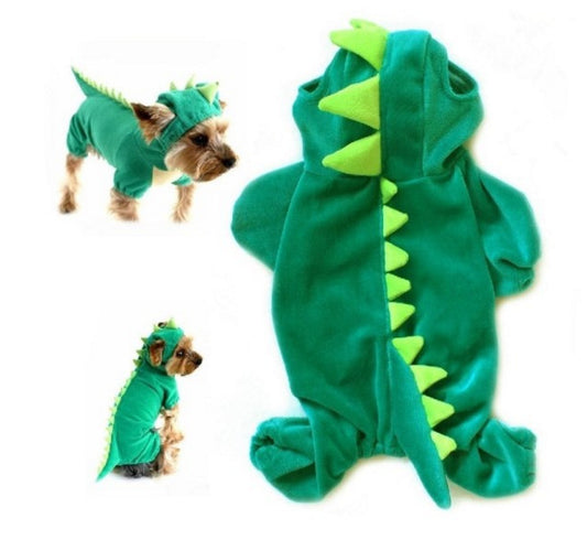 Pet Dog Halloween Dinosaur Dress Up Costume for Medium and Small Dogs Accessories