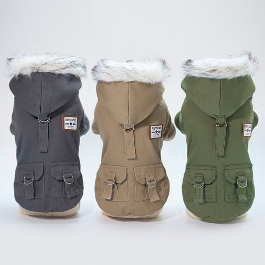 Warm Dog Coat Hoodie for Small Dogs | Winter Dog Apparel and Fashion - Coats & Dog Vests