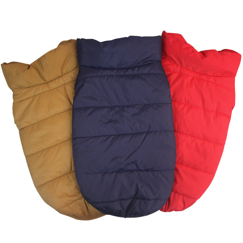 Padded Plaid Dog Coat | Warm Winter Jacket for Small to Large Dogs - Coats & Dog Vests