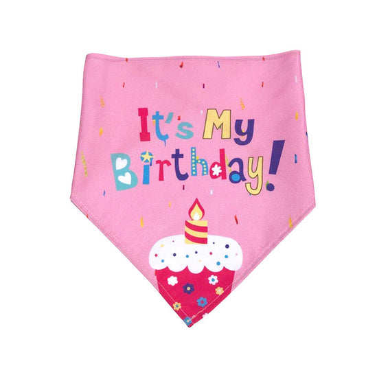 Pet Dog Birthday Triangle Scarf And Hat Set Dog And Cat Party Accessories birthday