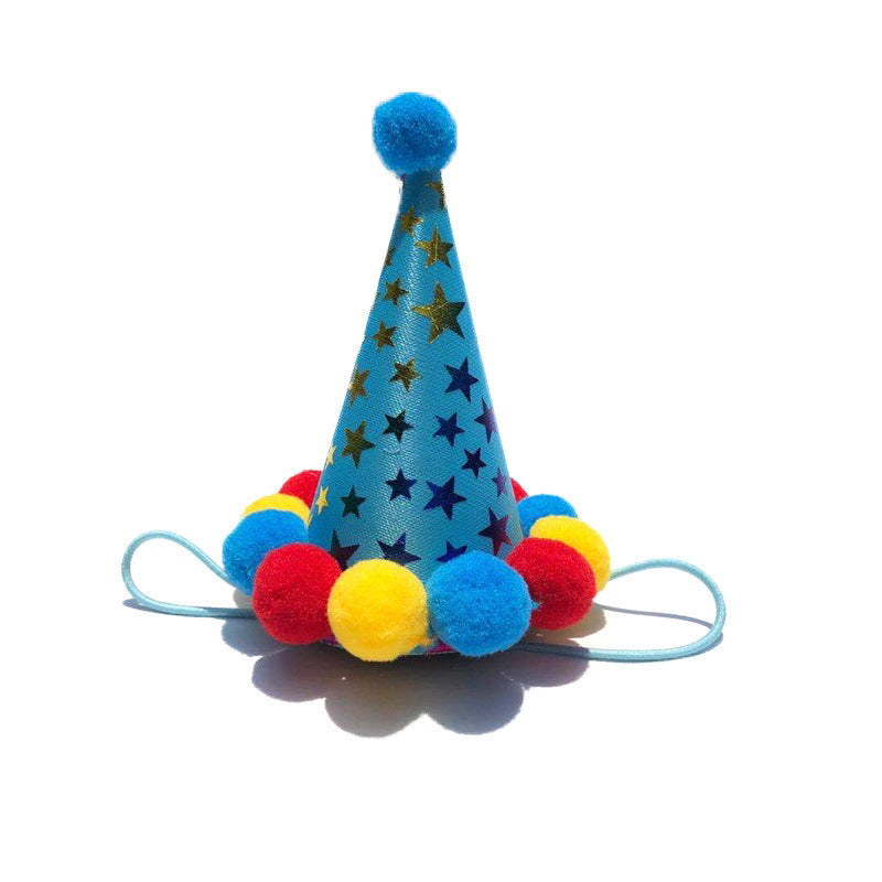 Pet Dog Birthday Triangle Scarf And Hat Set Dog And Cat Party Accessories D birthday