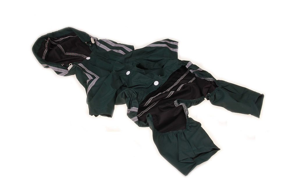 British Style Dog Raincoat: Waterproof Dog Jacket for Winter - Green / 3XL - Accessories