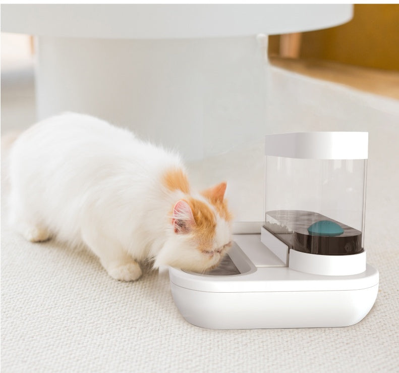 Automatic Dog Water Fountain And Feeder Bowl | 1.5L Double Bowl Dish for Dogs food