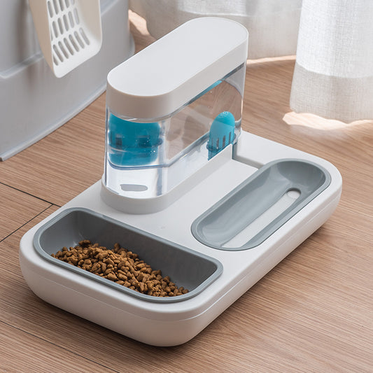 Automatic Dog Water Fountain And Feeder Bowl | 1.5L Double Bowl Dish for Dogs food