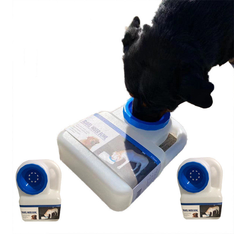 Portable Dog Travel Water Bottle | Resin Dispenser for Dogs White travel