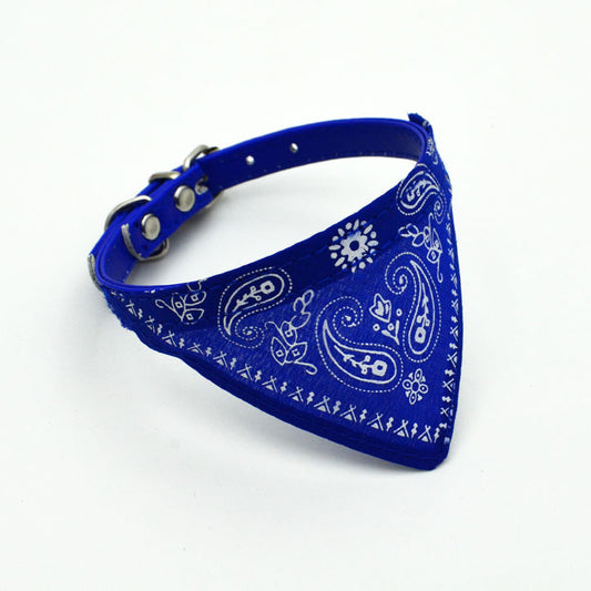 Colorful Dog Bandana: Dog PU Leather Triangle Scarf Accessories