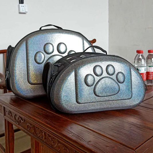 Foldable EVA Dog Travel Carrier | Durable And Portable Dog Bag with Shoulder Strap - travel