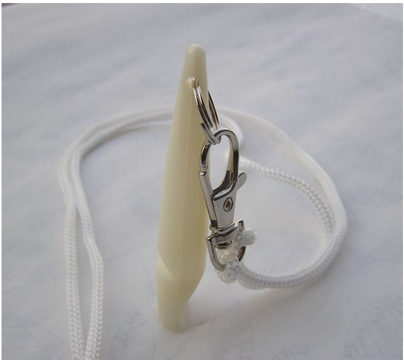 Training Dog Whistle with Lanyard | High Frequency Dog Tool Jade white dog training