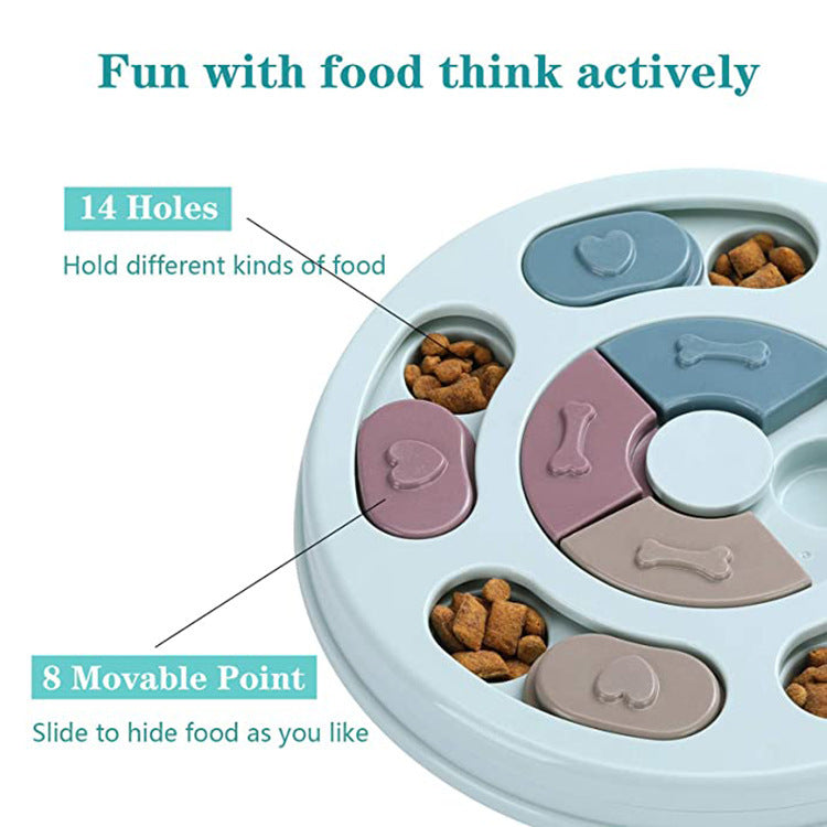 Plastic Slow Feeder Dog Bowl | Anti Choking Puzzle Dog Dish for Healthy Eating Food bowl food