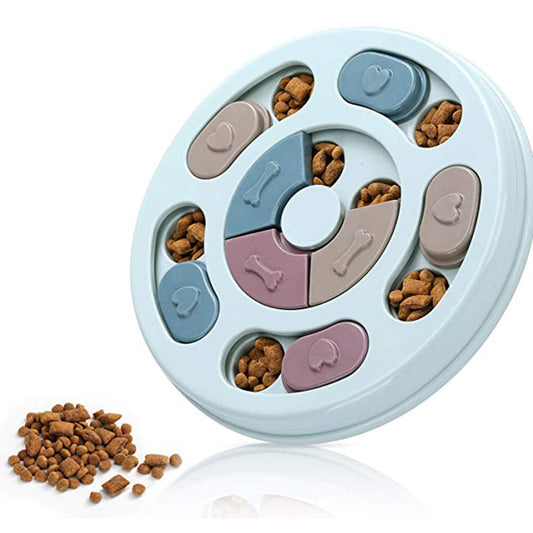 Plastic Slow Feeder Dog Bowl | Anti Choking Puzzle Dog Dish for Healthy Eating Food bowl food