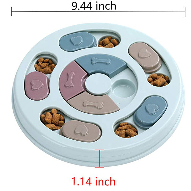 Plastic Slow Feeder Dog Bowl | Anti Choking Puzzle Dog Dish for Healthy Eating Food bowl food