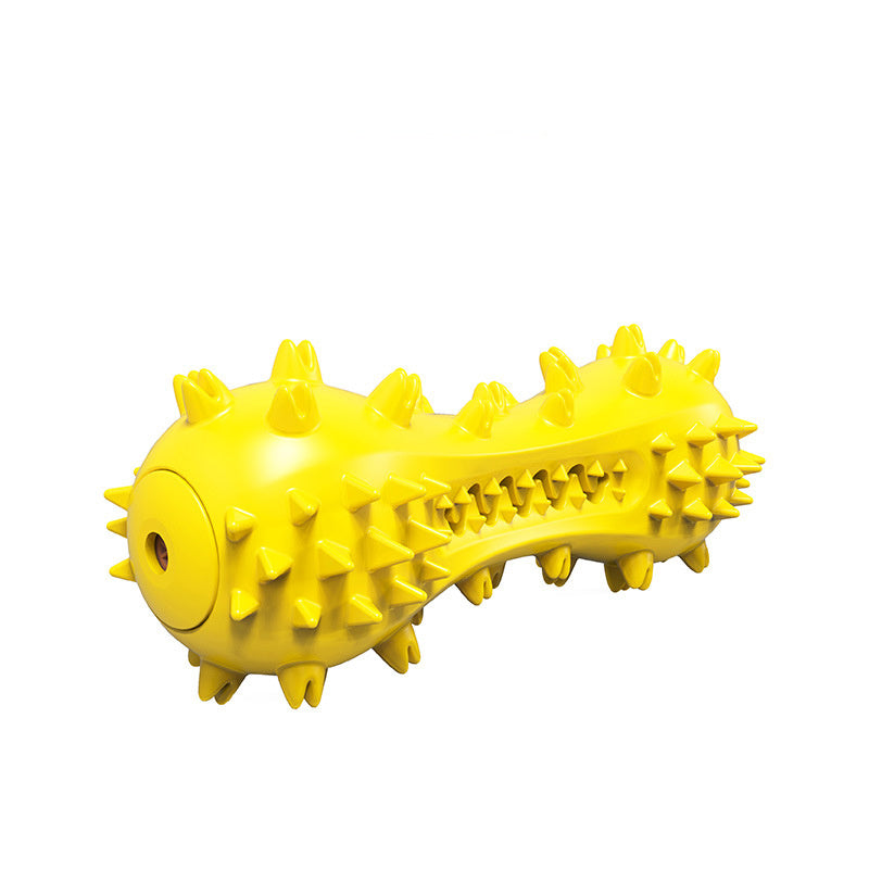 Durable TPR Squeaky Dog Toothbrush Chew Toy Yellow / Speak Accessories