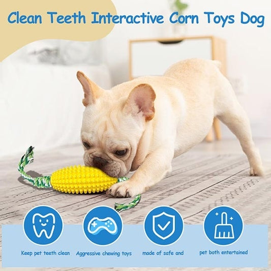 Interactive Dog Chew Toy | Corn Shaped Dog Dental Care toys