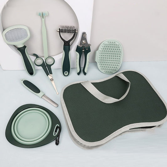 Professional Dog Grooming Kit with Cordless Clippers 8in1 home