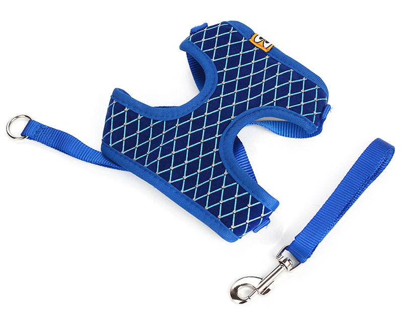 Adjustable Mesh Dog Harness And Leash Set: Padded And Breathable Dog Vest - Accessories