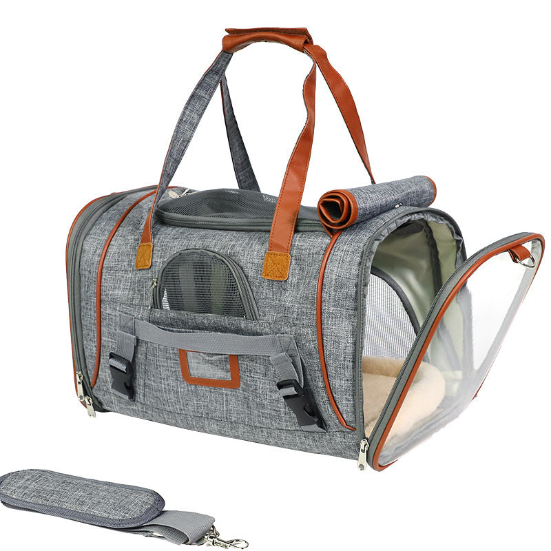 Portable DoTravel Carrier | Multi-Color Dog Bag with Mesh Ventilation - travel