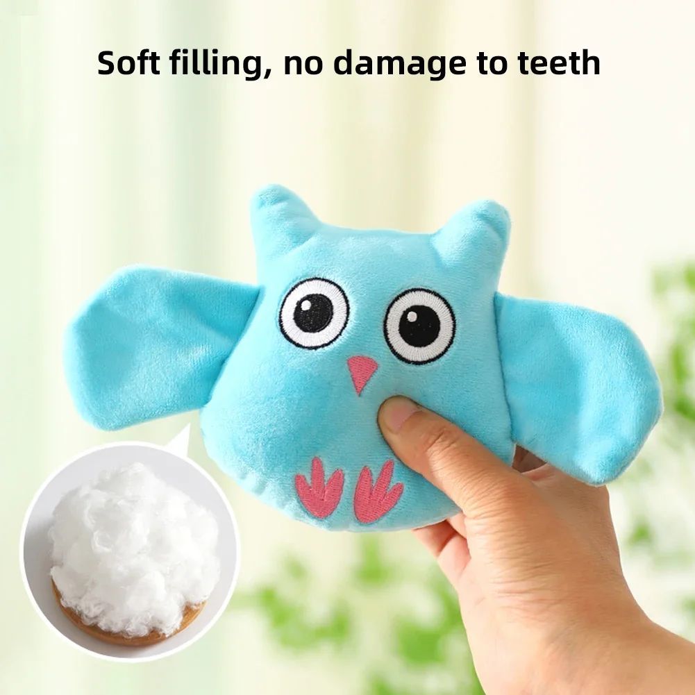 Plush Squeaky Dog Toys | Cute Bite Resistant Animal Shapes for All Dog Sizes home