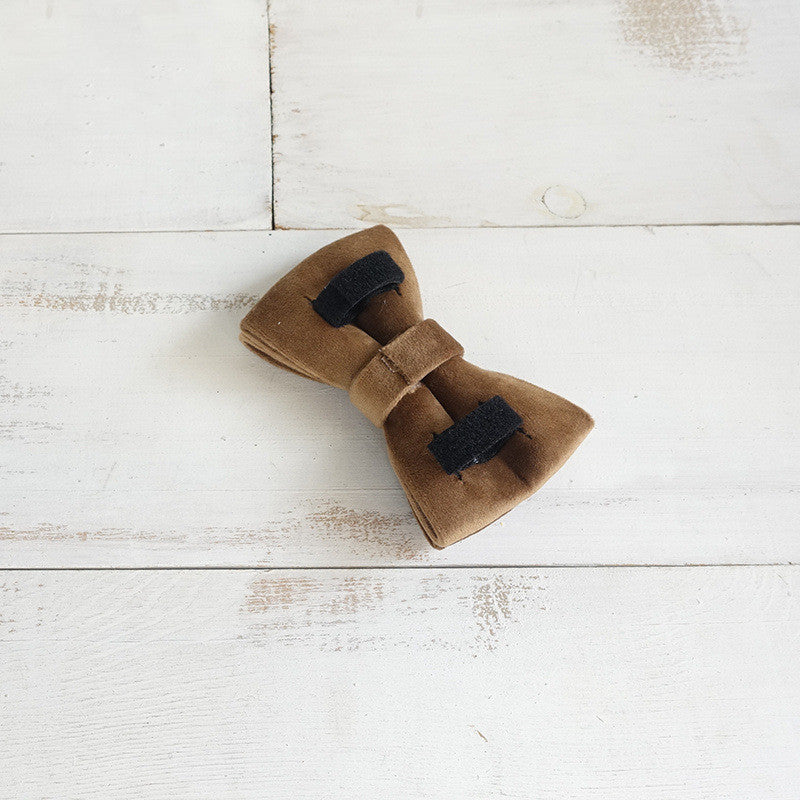Adjustable Polyester Dog Collar with Bow Tie | Handmade Dog Bow TIe bow
