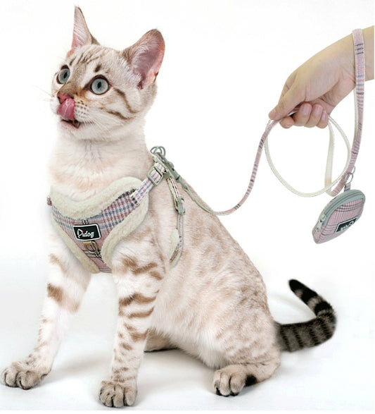 Adjustable Dog Harness and Leash Set for Small and Medium Dogs - Accessories