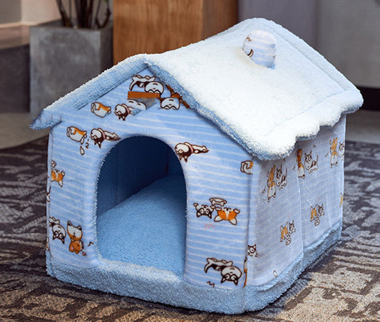 Plush Yurt Dog House | Washable Dog House house