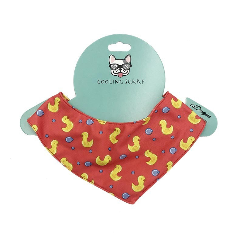 Dog Cooling Bandana: All Season Dog Cooling Scarf Red / L Accessories