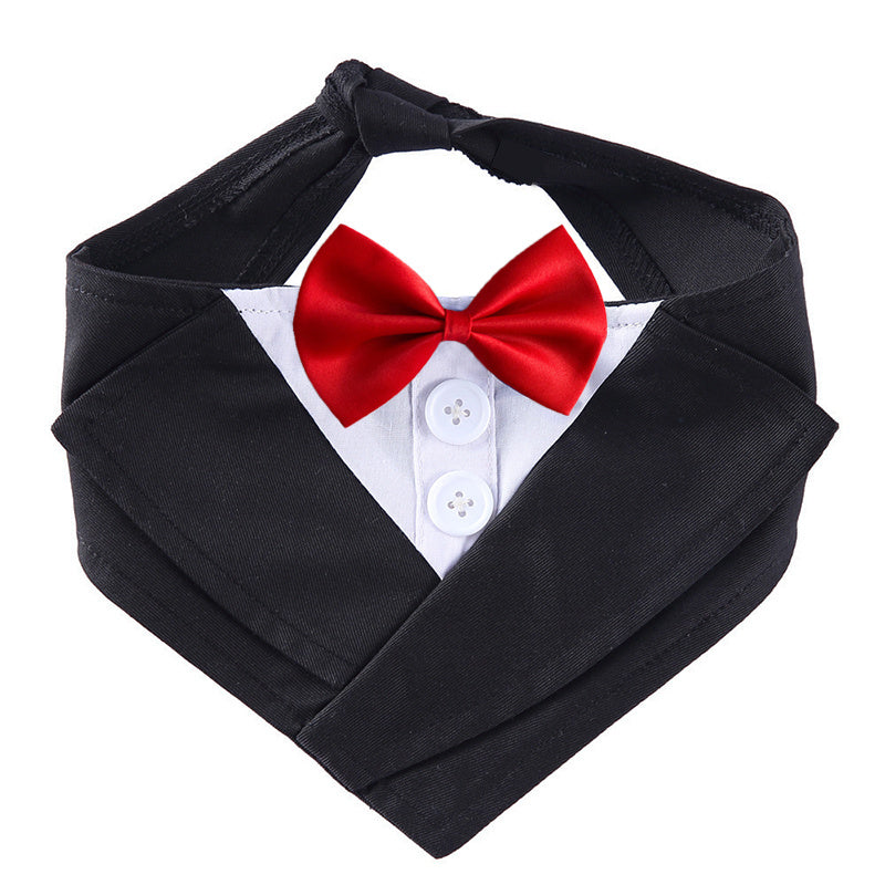 Dog Gentleman Bow Tie | Adjustable Polyester Dog Bow Tie Red / L bow