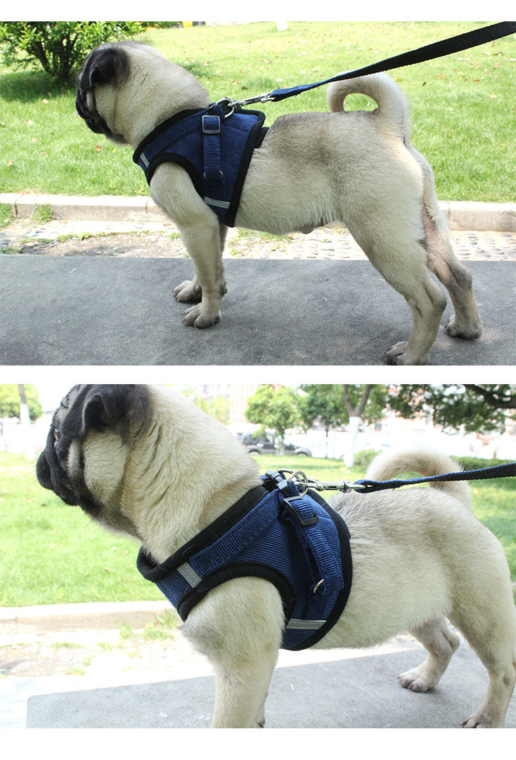 Reflective Dog Vest Harness And Leash Set | High-Visibility Dog Vest - coats