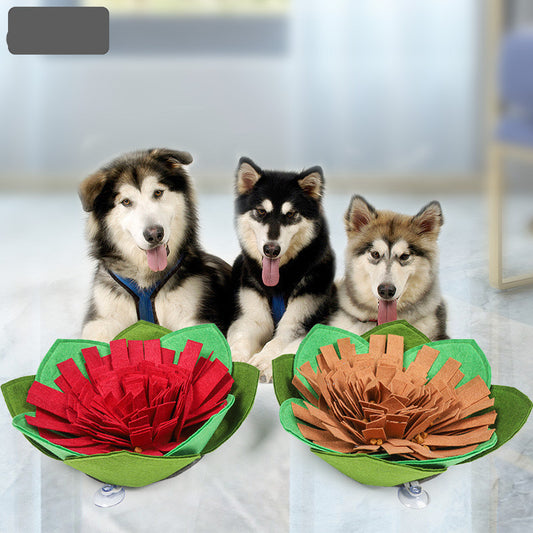 Flower Snuffle Mat Dog Puzzle Feeder | Dog Sniffing Training Mat dog training