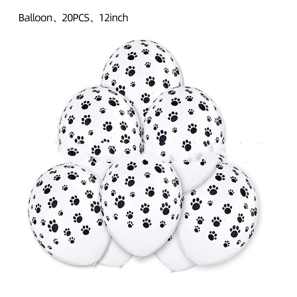 Birthday Party Decoration Dog Paw Tableware Set For Dog’s Birthdays I birthday