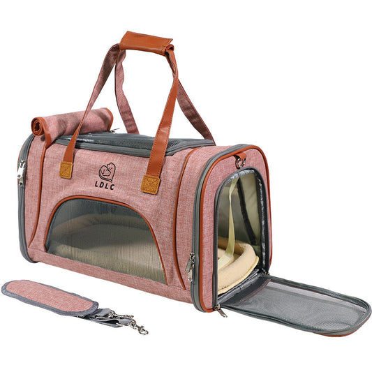 Portable DoTravel Carrier | Multi-Color Dog Bag with Mesh Ventilation - travel