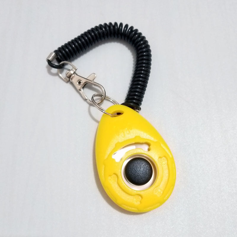 Dog Training Clicker | Positive Reinforcement Dog Obedience Tool Yellow dog training