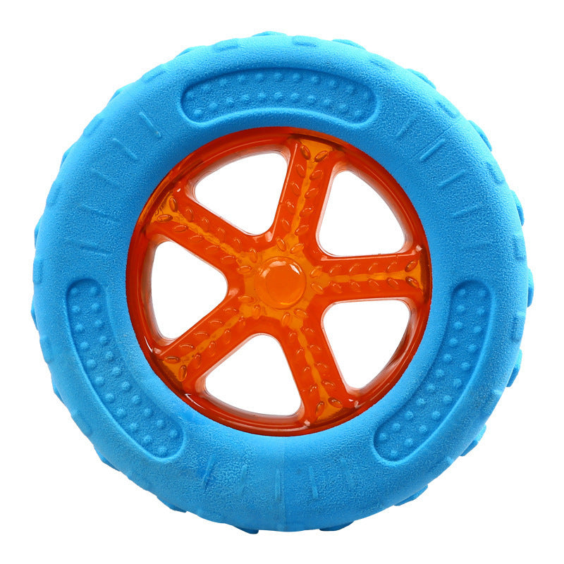 Durable Dog Squeaky Toys Set | Floating Dog Toys for Interactive Play And Fetch Tires toys