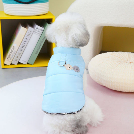 Warm Cotton Dog Vest | Casual Winter Dog Jacket in Multiple Colors - coats