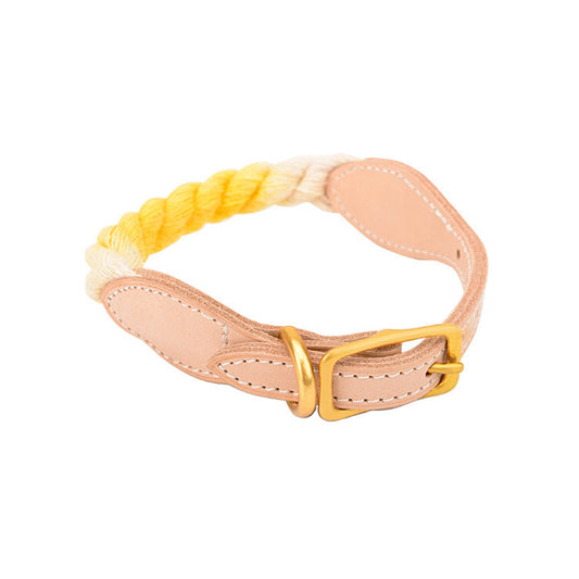 Adjustable Gradient Leather And Cotton Dog Collar | Comfortable Collar for Dogs Accessories