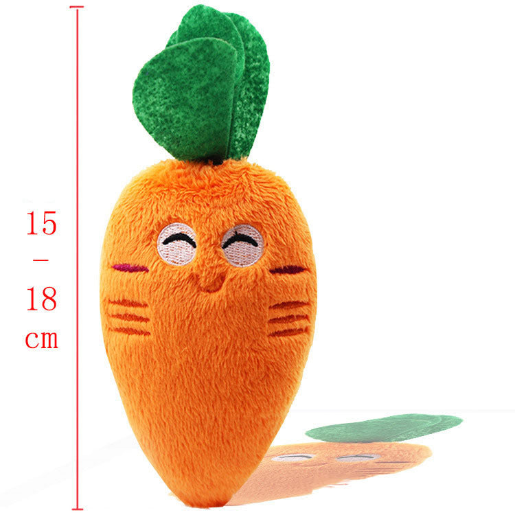 Cute Plush Squeaker Dog Toy For Playful Dog Play Carrot Accessories